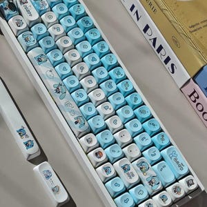 Hatsune Miku Keycaps: PBT Dye Sublimation, 142 Keys