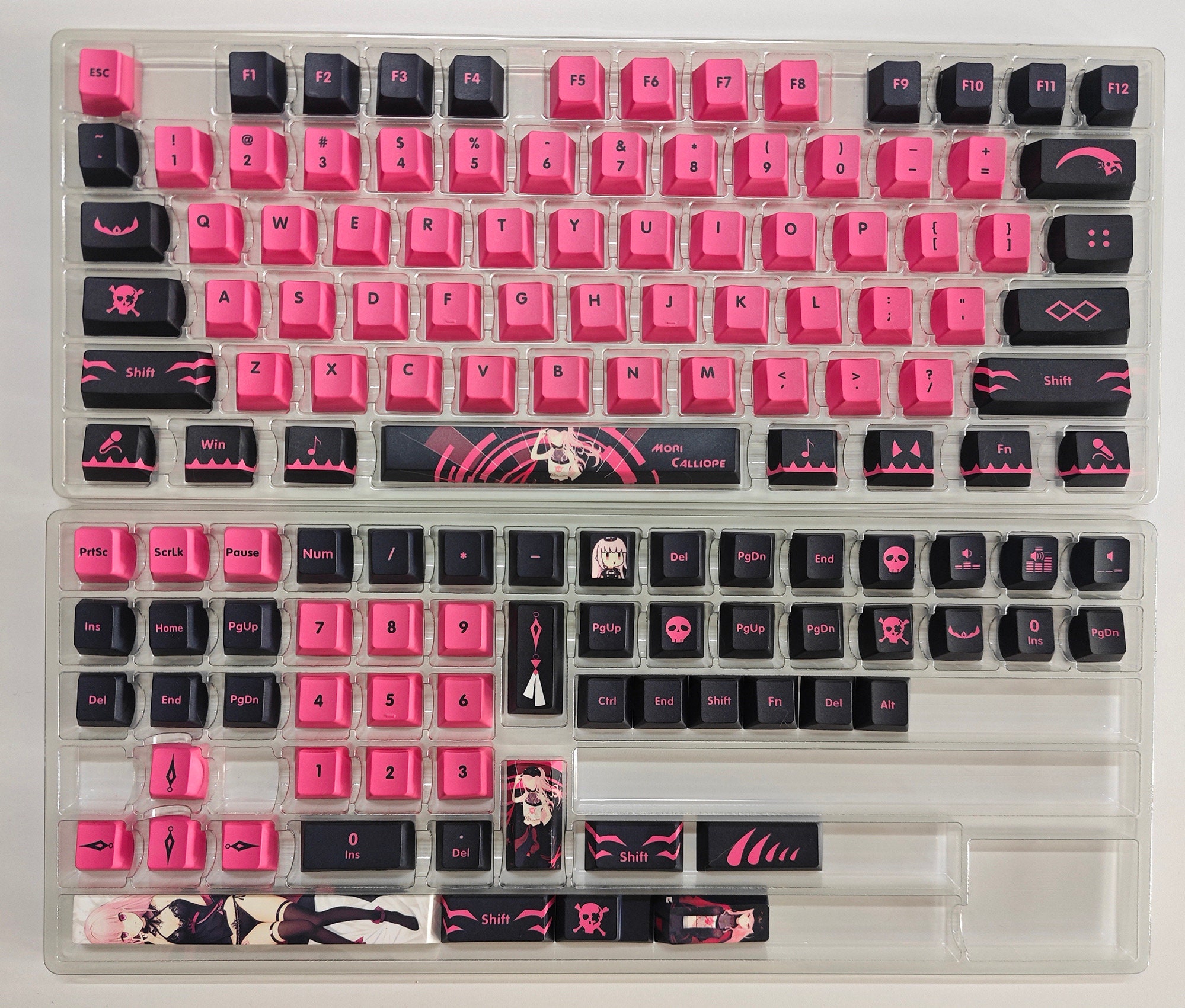 Hololive Mori Calliope Keycaps: PBT Cherry Profile, 132 Keys - Etsy