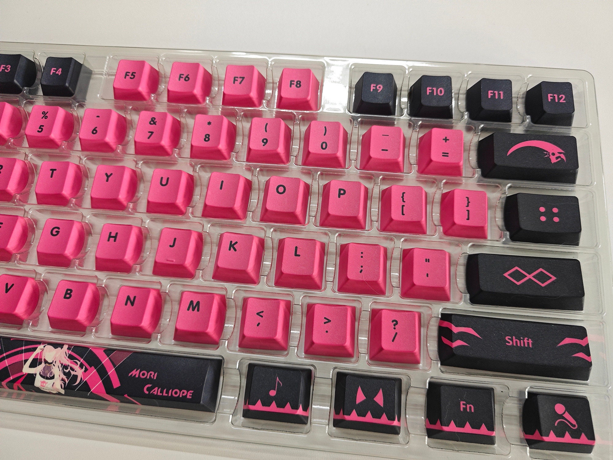 Hololive Mori Calliope Keycaps: PBT Cherry Profile, 132 Keys - Etsy