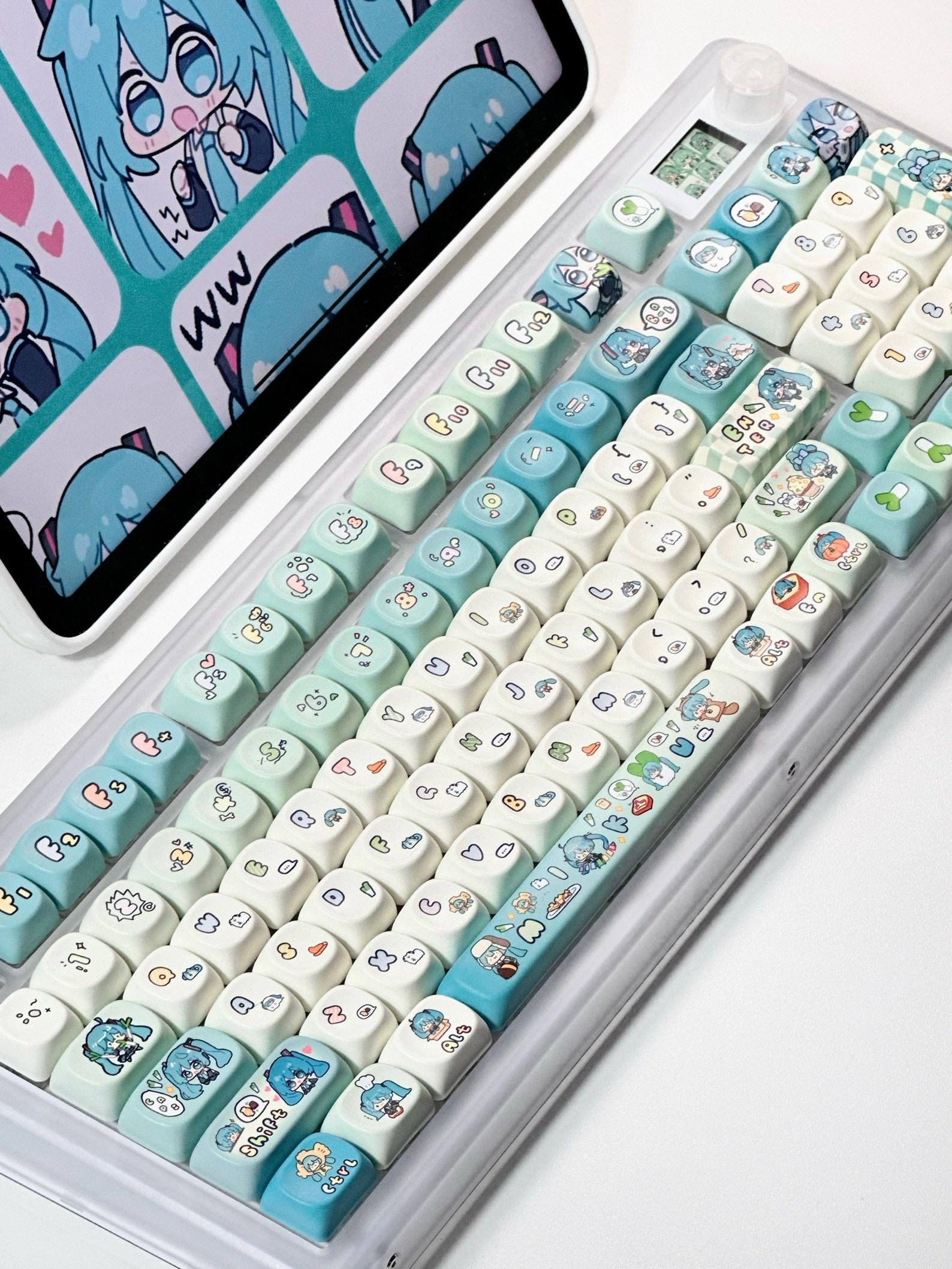 Miku Keys Hatsune Miku Keycap Set: PBT 131 Keys, MOA Profile - Etsy