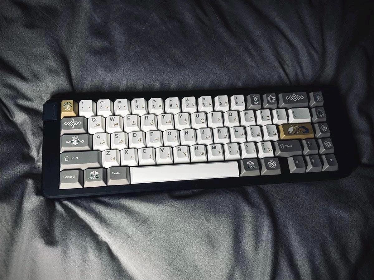 Alhambra English Arabic PBT Keycaps: Cherry Profile, Custom Set - Etsy