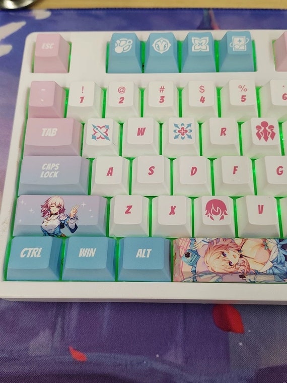 Set Tappi Tasti PBT Per Tastiera Meccanica MX - Honkai: Star Rail 7 Marzo - Fullset QWERTY