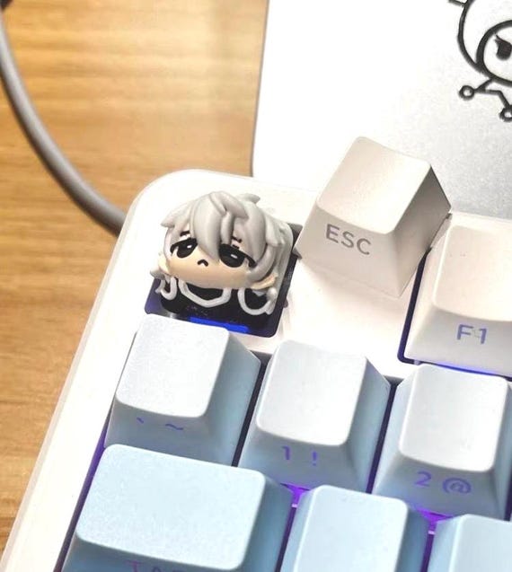 キーボード nagi Seishiro Nagi Artisan Keycap: Handmade Cherry MX Custom Keycap - Etsy