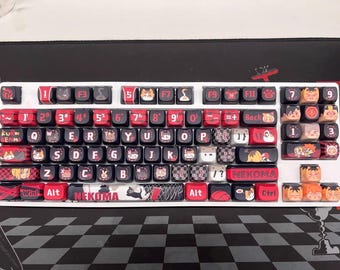 Haikyuu Nekoma Keycaps: PBT Dye Sub MOA/MAO Profile - 142 Keys