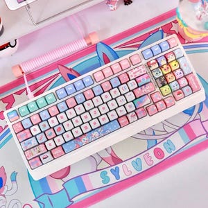 Sylveonn PBT Keycap Set: 133 Dye-Sub MOA Profile Custom Keycaps