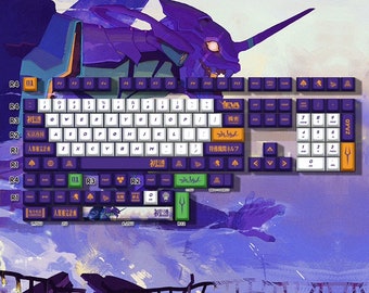EVA Mecha Keycaps: PBT Dye Sub Cherry Profile - 132 Keys