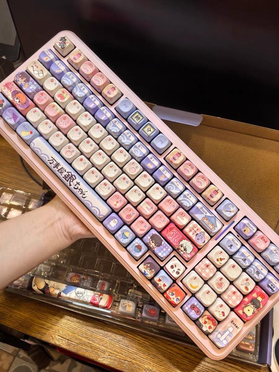 Gintamaaa PBT Keycap Set: 142 Dye-Sub MOA/Cherry Profile