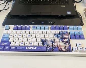Silver Wolf PBT Keycaps: Star Dome Railway, Cherry Profile, 132 Keys