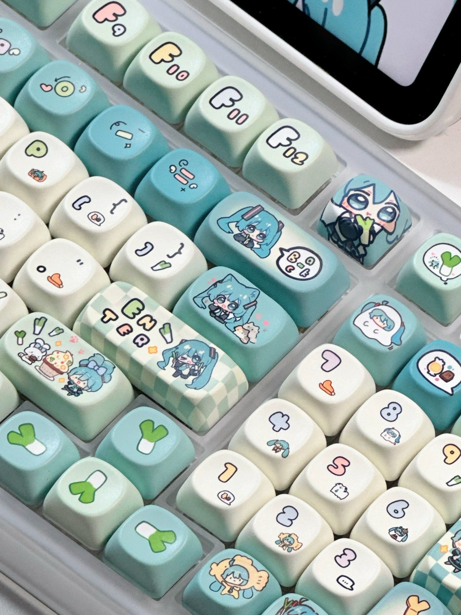 Miku Keys Hatsune Miku Keycap Set: PBT 131 Keys, MOA Profile - Etsy