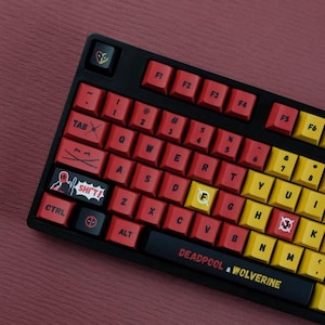 Superhero PBT Keycaps Set: Cherry Profile, 140 Keys