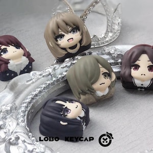 Girls Band Cry, Porte-clés faits main Cherry MX pour clavier mécanique, Mignons, Porte-clés personnalisés