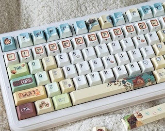 Stardew Valley Pixelss PBT Keycaps Set: 137 Dye Sub Custom Keycaps