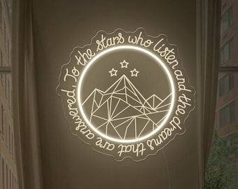 ACOTAR Night Court Neon Sign, Velaris Starlight Gift