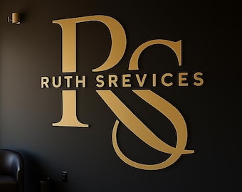 Custom 3D Acrylic Logo Sign, Laser Cut Business Wall Decor