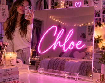 Custom Neon Sign In Board, Personalized Guest Book, Bat Mitzvah Sweet 16 Wedding Decor