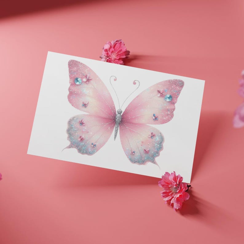 Transform your creative projects with our enchanting "Bows and Butterflies Clipart Set." This set includes 8 beautifully designed, high-resolution PNG files, perfect for adding a touch of magic and elegance to any creation.