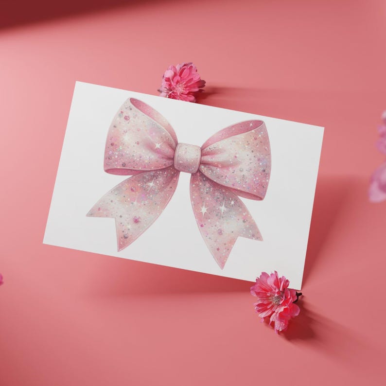 Transform your creative projects with our enchanting "Bows and Butterflies Clipart Set." This set includes 8 beautifully designed, high-resolution PNG files, perfect for adding a touch of magic and elegance to any creation.