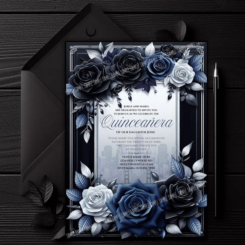 Custom Invitation my style, Digital Download, Bring your Ideas, Birthdays, GOTH, Bridal Wedding Holiday Events, exclusive, Quinceañera, photo, gothic, HALLOWEEN, ST. PATRICKS, VALENTINES, BIRTHDAY, BACHELORETTE, CHRISTMAS, DIY, PRINTABLE CANVA,