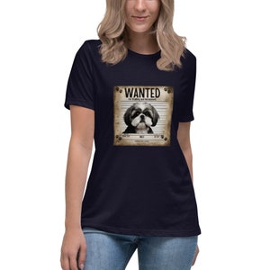 Shih-Tzu Steckbrief Frauen Baggy T-Shirt