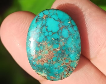 Natural Persian Turquoise Cabochon, Perfect for Stunning Ring Jewelry Creations