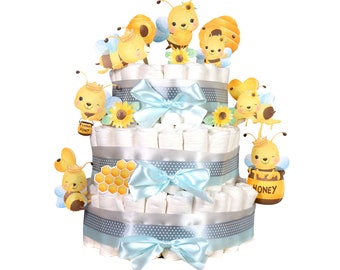 Bumble Bee Diaper Cake Kit: Patent-Pending Base makes creating a celebration centerpiece easy and magical!