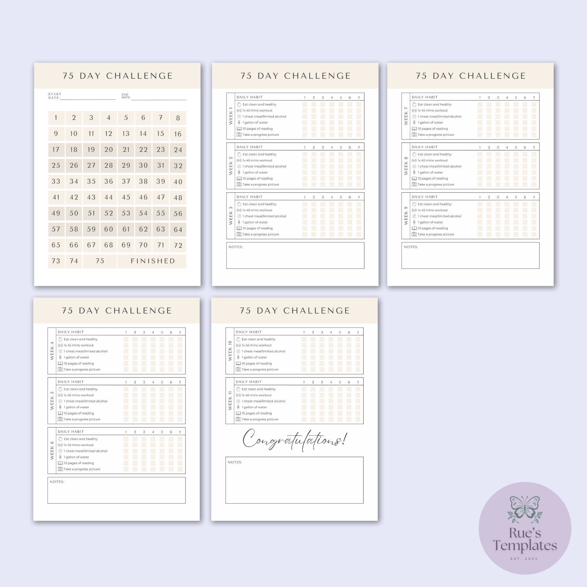 75 Day Template 75 Hard Template 75 Soft Template 75 Challenge Editable 75 Day Template 75 Hard Template 75 Soft Template 75 Challenge Editable