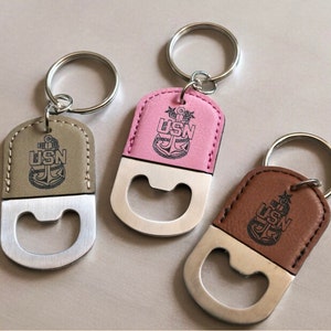 Navy Chief sleutelhanger flesopener, Senior Chief, Master Chief, sleutelhanger