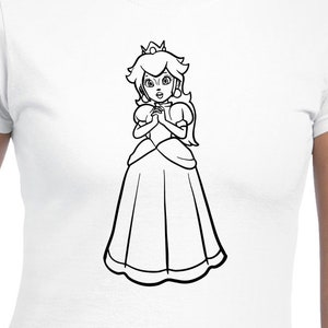 Archivos de corte digital Princess Peach / Cricut / Silhouette Cameo / Archivos de corte SVG / Archivos digitales / PDF / Eps / DxF / PNG / Super Mario