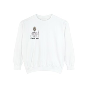 Stayin Alive Skeleton Coffee Sweatshirt