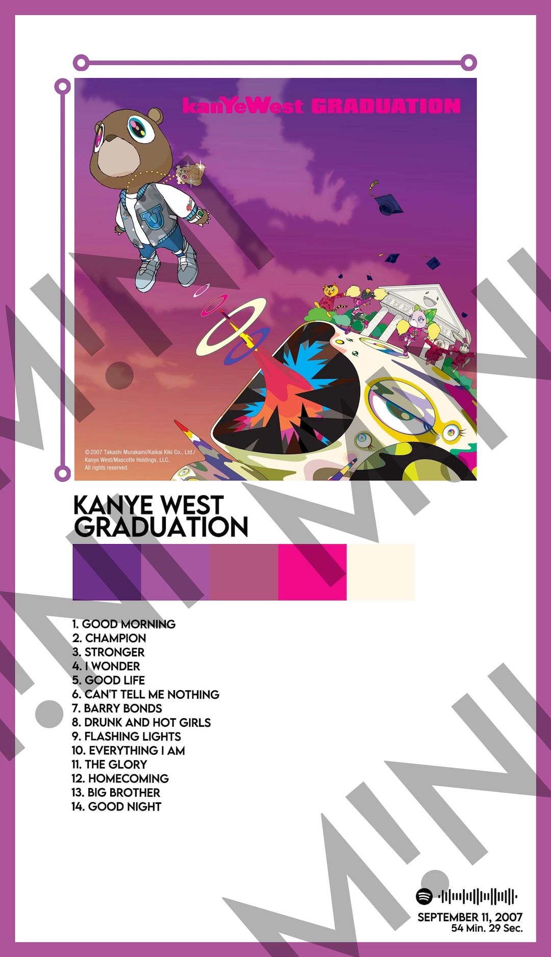 Kanye West “graduation” 12X18 Album Cover Poster - Etsy