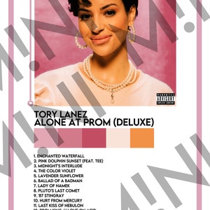 Tory Lanez “Alone At Prom (Deluxe)” 12X18 Album Cover Poster