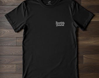 Gothic Text T-Shirt – Beautifully Disturbed Blackletter Graphic Tee for Dark Academia & Witchy Streetwear Fans