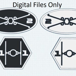 X-Wing and Tie Fighter Tokens | Star Wars Unlimited | STL FILES