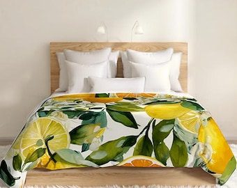 Citrus Grove Large Pattern Cotton Duvet Cover