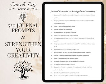 Creative Writing Prompts: Overcome Writer's Block, Boost Imagination - Digital Journal for Writers, Storytellers & Creatives