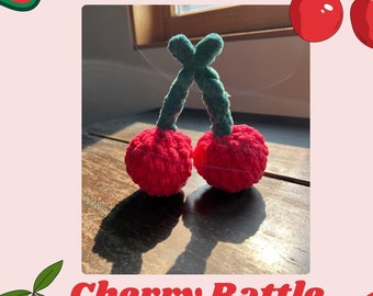 Cherry Rattle Amigurumi Crochet Pattern - Easy Digital PDF