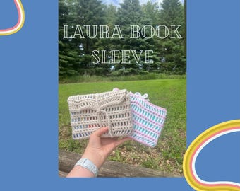 Laura Book Sleeve Crochet Pattern - Easy Digital PDF