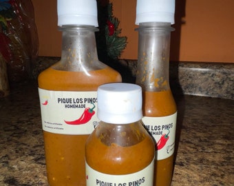 Pique Los Pinos Hot Sauce - Handcrafted Flavor Explosion - Original & Fruit Infused Varieties - 3 Sizes Available