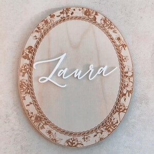 Carte intercambiabili per pietre miliari con fiocco in pizzo, targhetta con nome in stile vintage con fiocco, nome personalizzato in stile cinese, segnapunti mensili per neonati