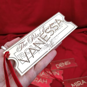 Polarexpress Ornament | Zugticket | Weihnachtsschmuck | Polar-Express-Karte | Zug fahren Ornament | glauben Ornament | personalisiert