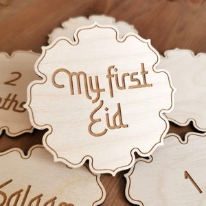 Muslimische Baby Meilenstein Discs, Islamische Foto Requisiten, Geschenkideen für Neue Eltern, Baby Erste Momente, Babyparty, Mama zu sein, Baby Andenken