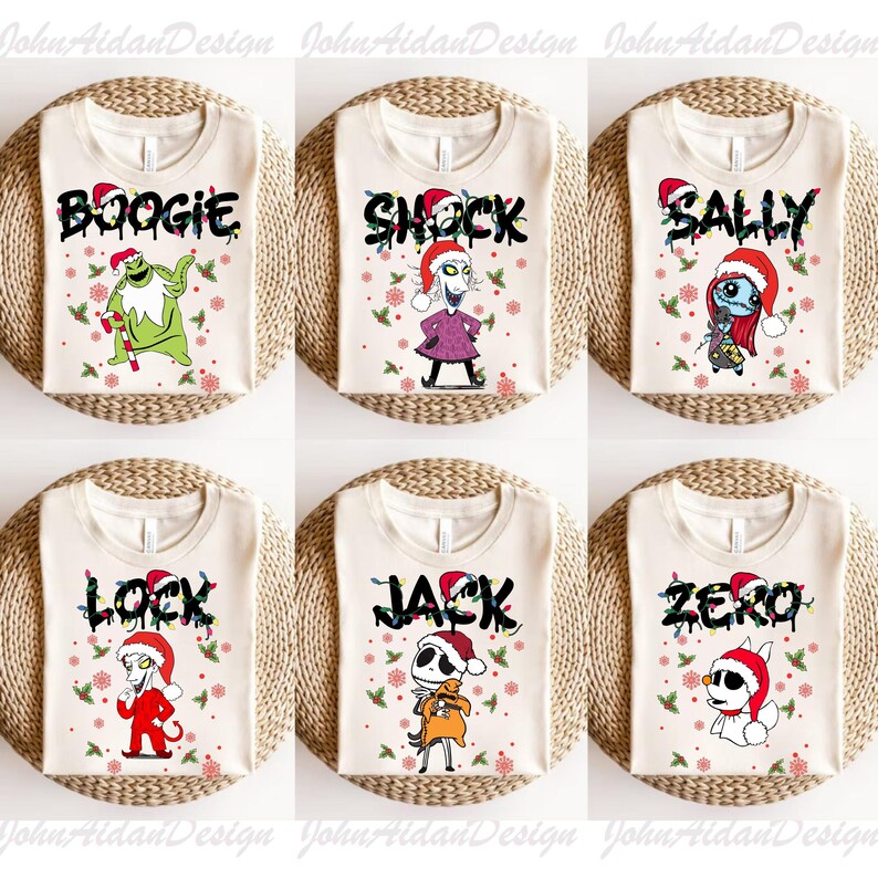 Disney Nightmare Before Christmas Character Group Matching Png, Jack