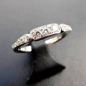 Vintage Inspire Engagement Ring, Round Cut Moissanite Diamond Wedding Ring, 925 Silver Art Deco Ring, Anniversary Gift Ring, Minimalist Ring