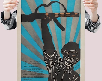 Retro poster gelijkheid uit de jaren 60, 1969 revolutionaire protestposter – vintage burgerrechtenafdruk AFDRUKBARE DOWNLOAD