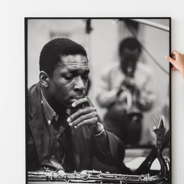 Miles Davis & John Coltrane Diptych, NYC, 1959 Jazz Icons Vintage Poster Print PRINTABLE DOWNLOAD