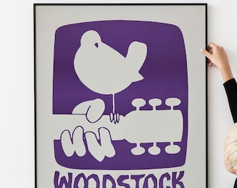 Retro 1960s Festival Poster Vintage Rock Concert Memorabilia Artwork PRINTABLE DOWNLOAD