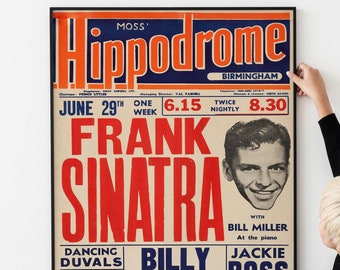 1950年代ヴィンテージジャズコンサートポスター – クラシックビッグ
