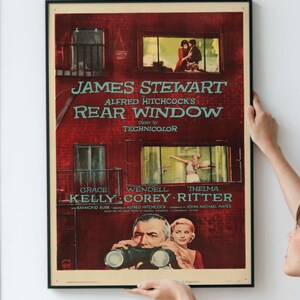 1950s Vintage Thriller Movie Poster Classic Suspense Cinema Collectible Print Printable Download