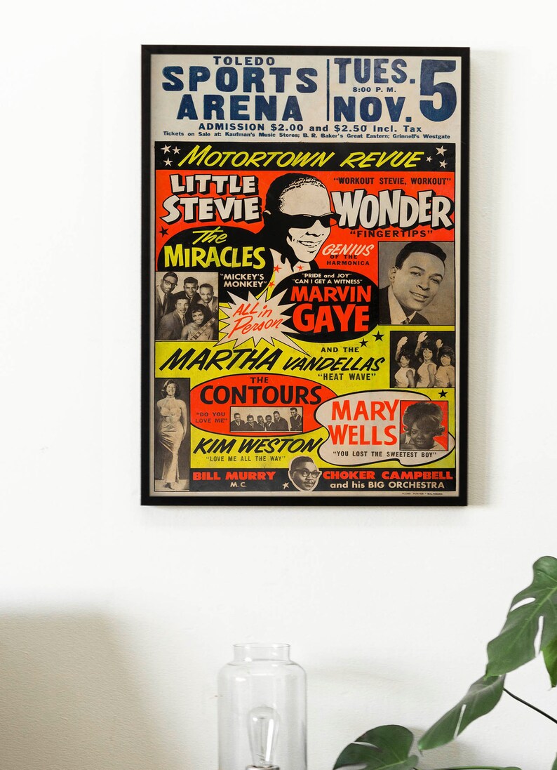 Classic 60s R&B Poster – Vintage 1963 Funk Soul Rhythm Blues Concert ...