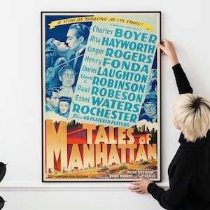 Vintage Movie Poster – Classic Hollywood Film Art, Golden Age Cinema, Retro Wall Decor